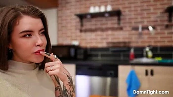 Eden Ivy Anal Sex with StepDaddy Julian August - Big Cock Blowjob & Cowgirl Riding