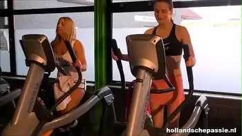 Dutch clown visits the gym for sex