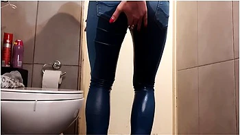 Compilation Of Wetting My Jeans And Pouring Out From My High Heels And Pants