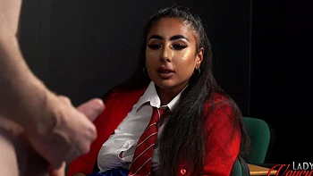 College girl Kandi Baby gets punished by her strict teacher