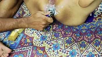 Desi Bhabhi First Time Anal - Butt Plug to Full Ass Fucking - Indian Wife Doggy Style