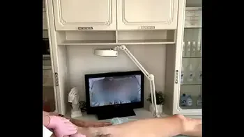 Deep Bikini Waxing, to a Dude with a Big Dick, the Client could Barely Stand It.