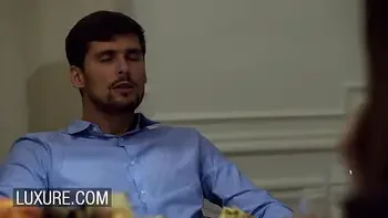 Mina Sauvage secret licking and BJ during dinner