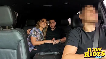 Aussie Milf Gets Fucked And Has A Squirting Orgasm In The Back Seat During Ride Share With Sienna Grace And Mike Ox