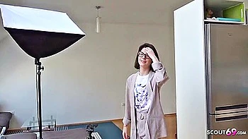 College Teen 18+ Sara Talk To Unfathomable Anal Casting