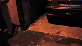 Beautiful and very slutty slut shows her ass in public while pissing between her legs