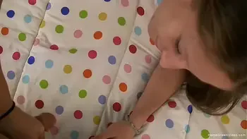 Amateur spinner gives a handjob then gets fucked