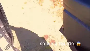 Chained to Tree with Vibrator inside but out of Reach