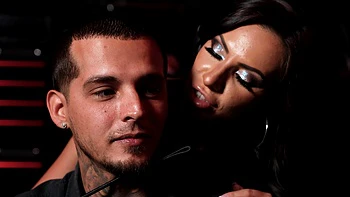 Hime Marie and Musa Phoenix share Don Prince's big black cock