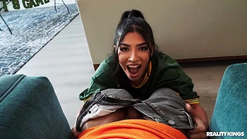 Seduces Mazee And Gets To Ride His Bbc With Her Fat Ass With Jasmine Sherni