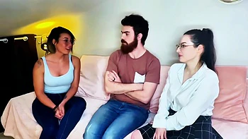 Two wolves at the service of the beautiful Camila, 21 years old! - Jacquie et Michel TV