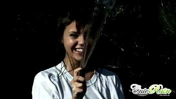 Car washing and swimming pool lesbian teen action outdoors