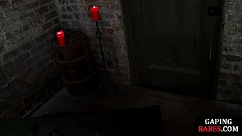 Naughty lesbo analfisting lingerie slut