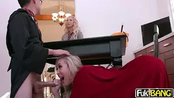 Brandi Love, Kenzie Reeves In Halloween Special With A Threesome