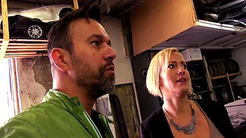 Dieter Von Stein And Titus Steel In Facial Ending For The Big Boobed Blonde Milf After Sex On The Car