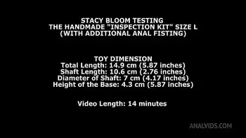 Stacy Bloom Testing The Handmade Inspection Kit Size L (With Additional Anal Fisting) TWT052
