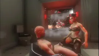 Citor3 3D SFM VR Sex Game Huge tits latex mistress electro stimulation precum riding and milking