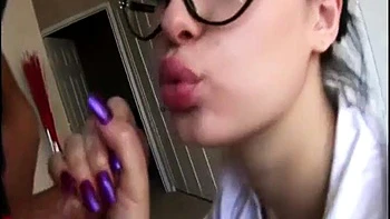 Boss and secretary home HJ POV!: Big Tits, Babe  Handjob Porn