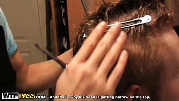 Young amateur couple partying