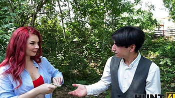 A guy fucked his wife in the forest with another girl