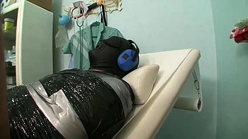 Humiliating hanging out and wrapped in foil