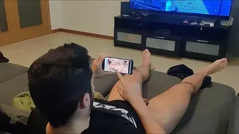 my step sister caught me masturbating and watching porn so she made me a blowjob