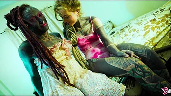 Hardcore Tattoo Couple Femdom