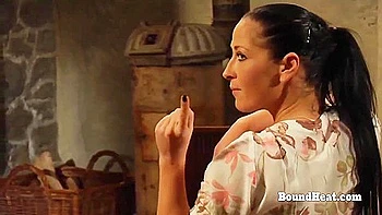 Two Curvy Lesbian Girls Washing Bodies For Dominant Madame