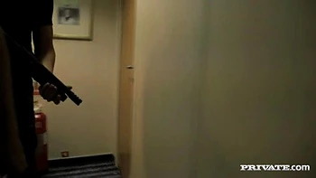 Donna Bell Gives Two Swat Team Members a Blowjob before Her MMF DP - Private Porn Sex Videos