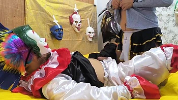 A Sexy Clown Appears In My Bed And I Start Riding Him On Halloween