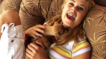 Little Summer with Perfect Ass and Fingering on Sofa