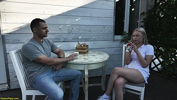 Horny Voyeur Old Man Licking My Wife