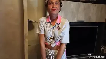 Silly Follege Cheerleader First Time asking for Trick or Treat. Old Man Tricks her and he's got his Cock in her mouth. Great Deepthroat. Her Slutty Face and Uniform covered by his Big Cumshot. Teen Halloween Perfect Blowjob.