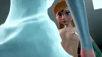 Mavis enjoys a threesome with princess Elsa and Anna from Frozen