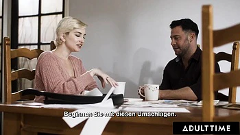 ADULT TIME - Skye Blue Fucks Her Bestie s Cheating Fiancee To Cure His Cold Feet! GERMAN SUBTITLES: Porn