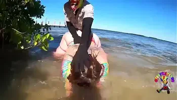 She got baptized by dick