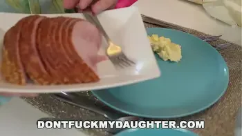 DON'T FUCK MY step DAUGHTER - Petite Teen Lucie Cline Seduces step Daddy's Older Friend