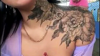 Naughty Latinas Flash Tits in Public - Before Lesbian Threesome with Dripping Pussies: Porn