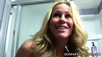 Miley May Watches Her Stepmum Simone Sonay Riding Ebony Prick