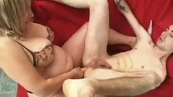 Aunt pegging nephews ass: Blowjob, Doggy  Amateur Porn
