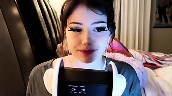 Jinx ASMR Relaxing Heavy Breathing and Ear Rubbing Video