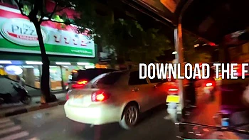 Big tits Thai teen really gets into it