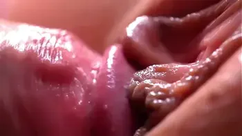 Extremily close-up pussyfucking. Macro Creampie