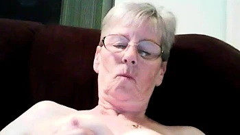 Granny's Webcam Titillating Tit Play