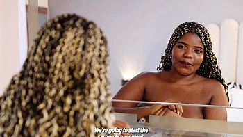 Angela Ebony, a brunette with big tits and ass