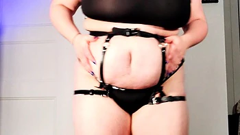 Amateur striptease and Solo masturbation