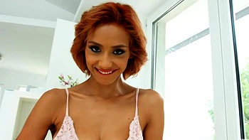 redhead latina Veronica Leal gets her ass banged