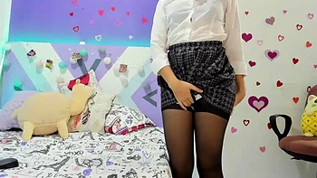 Cute columbian pantyhose tease: Amateur, Babe  Chaturbate Porn