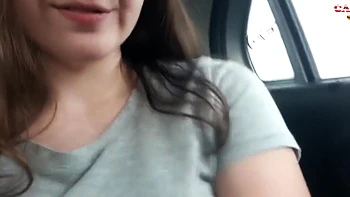 Horny Teen 18+ Masturbates In Real Public Uber