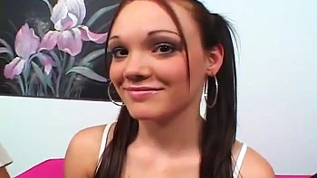 American Teen 18+ Blowjob Sucks Ramons Huge Dick With Krystal Jordan